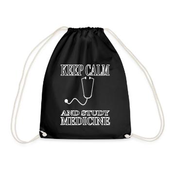 Medicine Student Medicine Study Medicine Teacher - Drawstring Bag - black - Front