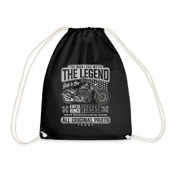 1999 Vintage Man Myth Legend Moto - Sac de sport léger - noir - Devant