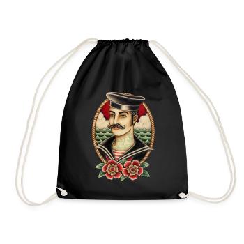 SAILOR JUNGE - Turnbeutel - Schwarz - Vorne