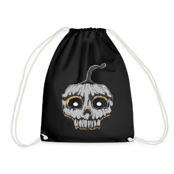 Citrouille d'Halloween - Sac de sport léger - noir - Devant