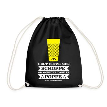 JGA hessisch Frankfurt Apfelwein Crew - Turnbeutel - Schwarz - Vorne