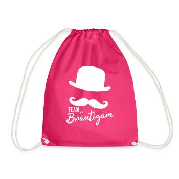 Team Bräutigam - Turnbeutel - Fuchsia - Vorne