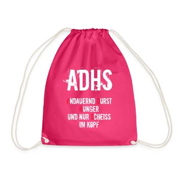 ADHS - Turnbeutel - Fuchsia - Vorne