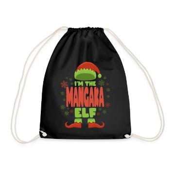 Mangaka Weihnachtself - Turnbeutel - Schwarz - Vorne