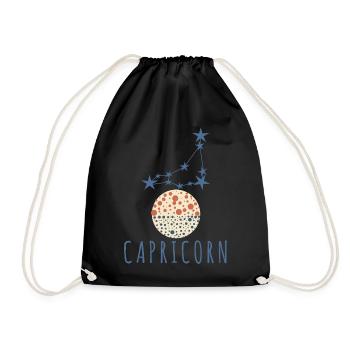 The constellation of Capricorn - Drawstring Bag - black - Front