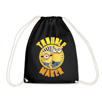Minions Deux Minions Trouble Maker - Sac de sport léger - noir - Devant