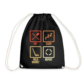Eat Sleep Hockey sur gazon Replay - Sac de sport léger - noir - Devant