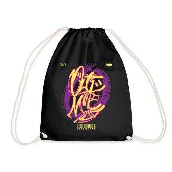 Streetwear Urban Graffiti - Drawstring Bag - black - Front