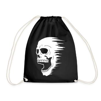 Skull and speed - Drawstring Bag - black - Front