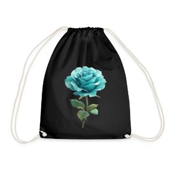 Bleu Turquoise Rose - Sac de sport léger - noir - Devant