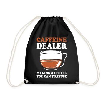 Espresso Caffeine Barista Coffee - Drawstring Bag - black - Front
