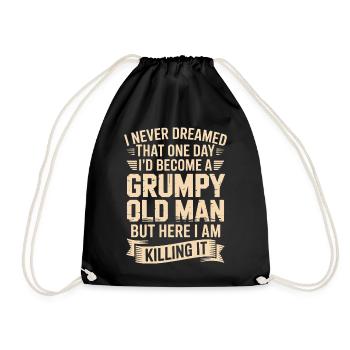 Grumpy Old Man: Es töten - Turnbeutel - Schwarz - Vorne