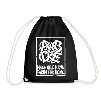 Satire auf die unendlichen Parteineugründugen - Turnbeutel - Schwarz - Vorne