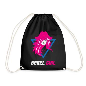 Rebel Girl Bösewicht-Macht - Turnbeutel - Schwarz - Vorne