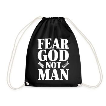 Craignez Dieu Pas Homme - Sac de sport léger - noir - Devant
