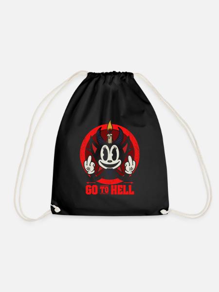 Go to hell - Turnbeutel - Schwarz