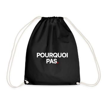 POURQUOI PAS | Expression humour minimaliste - Sac de sport léger - noir - Devant