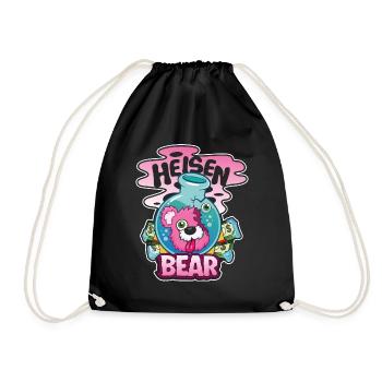 Breaking Bad Heisenbear PinkTeddy Bear - Drawstring Bag - black - Front