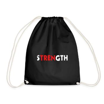 Bodybuilding Kleidung Trenbolon Gewichtheben - Turnbeutel - Schwarz - Vorne