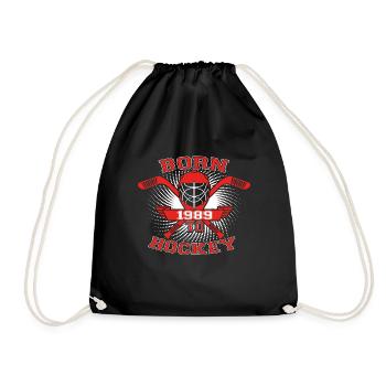 né à cadeau de hockey icehockey 1989 - Sac de sport léger - noir - Devant