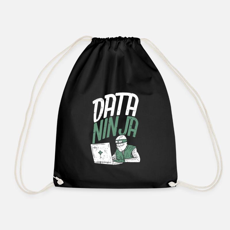 Data Scientist DWH Daten Analyst Science Geschenk - Turnbeutel - Schwarz