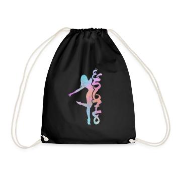 Tanzen Tanzlehrer & 5 6 7 8 Standard Tanz Geschenk - Turnbeutel - Schwarz - Vorne