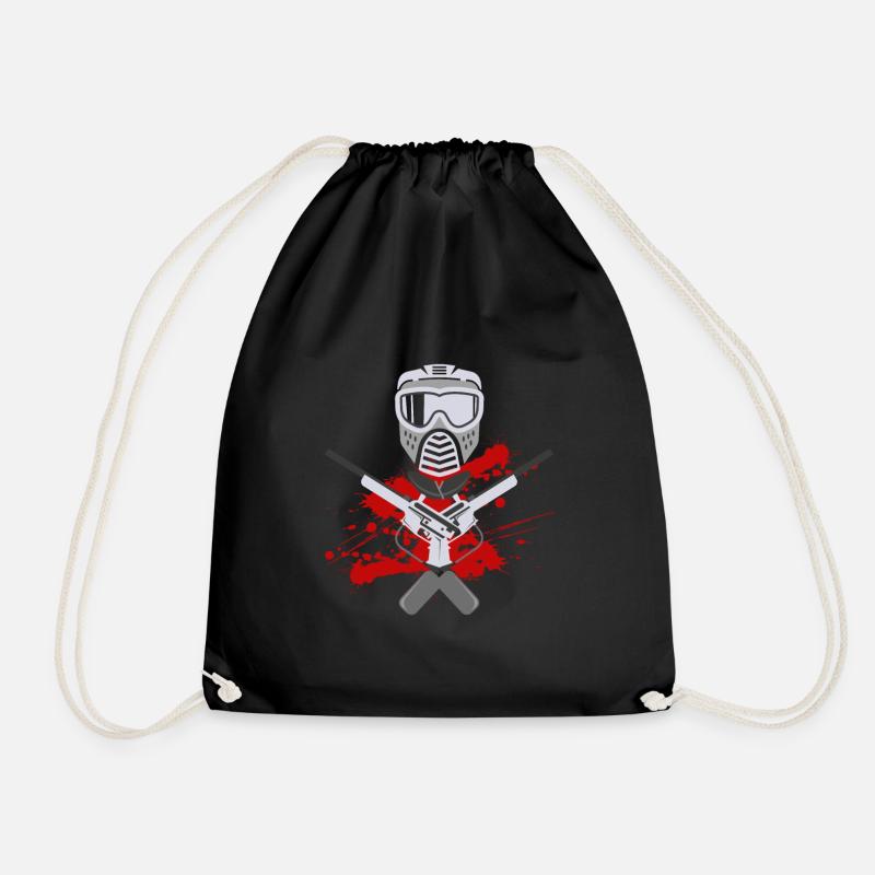 Cool Airsoft gift present for Airsoft Player - Drawstring Bag - black