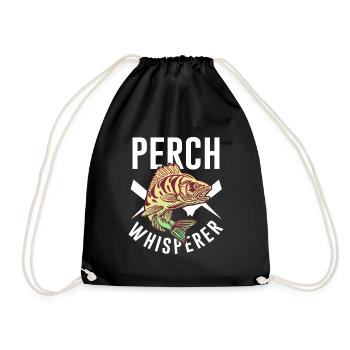 Perche murmure poisson drôle - Sac de sport léger - noir - Devant