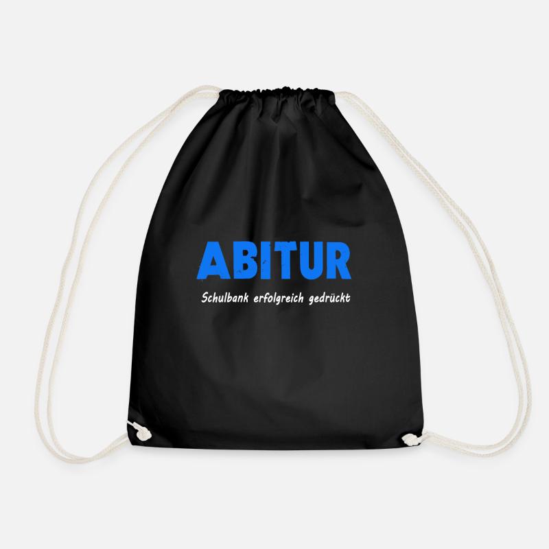 Abitur Abi Lehrer Mathe Abschluss Geschenkidee - Turnbeutel - Schwarz
