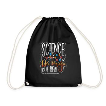 Chemistry Science Physics Research - Drawstring Bag - black - Front