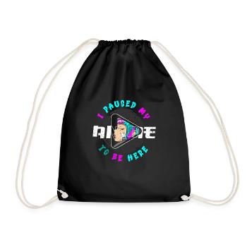 Un fan d’anime présente un cosplay de dessin animé japonais - Sac de sport léger - noir - Devant