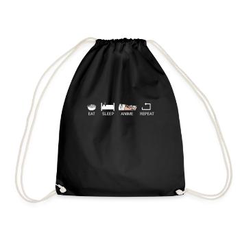 Un fan d’anime présente un cosplay de dessin animé japonais - Sac de sport léger - noir - Devant