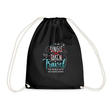 Adventure Travel Present Travel Lovers - Drawstring Bag - black - Front