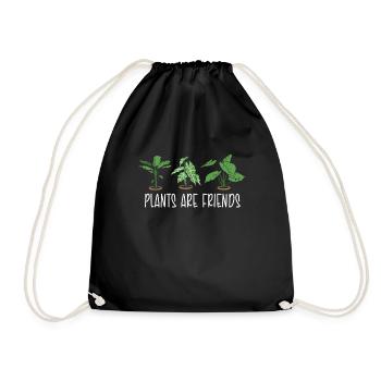 Gardener Present Hobby GardenEr Garden Plants Meadow - Drawstring Bag - black - Front