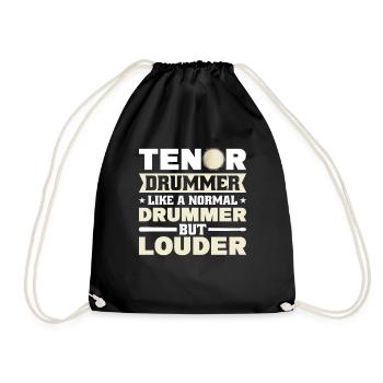 Percussion Tenor Drum Pad Marching Band Tenor Drum - Sac de sport léger - noir - Devant