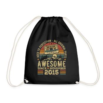 Génial Depuis Novembre 2015 Cadeau Novembre 2015 - Sac de sport léger - noir - Devant