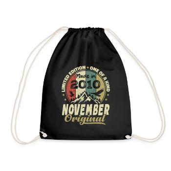 Novembre 2010, Cadeau D'anniversaire Novembre 2010 - Sac de sport léger - noir - Devant