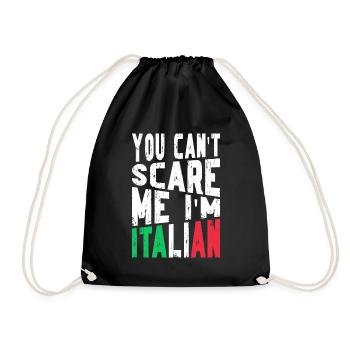 Italien Italie Drôle Dicton Idée Cadeau - Sac de sport léger - noir - Devant