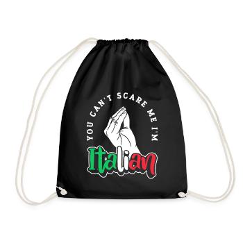 Italien Italie Drôle Dicton Idée Cadeau - Sac de sport léger - noir - Devant
