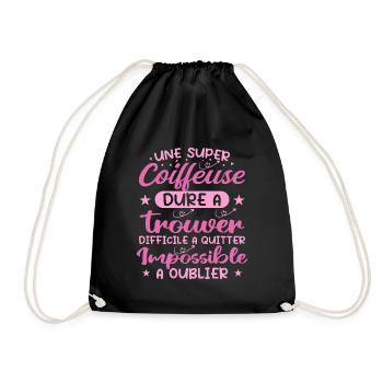 A Great Dressing Table - Dressing Table Gift - Drawstring Bag - black - Front