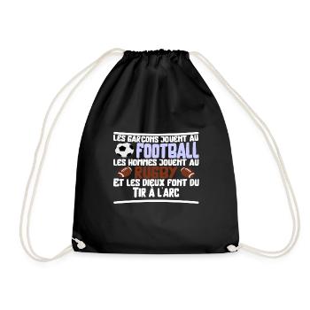 Les dieux Tir à l'arc cadeau - Sac de sport léger - noir - Devant