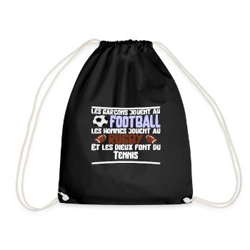 Les dieux Tennis cadeau - Sac de sport léger - noir - Devant