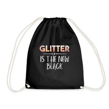 Cadeau de paillettes - Sac de sport léger - noir - Devant