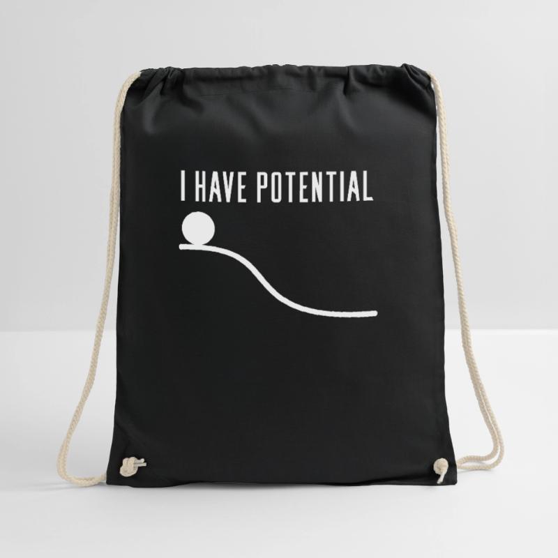 Physics physicist potential gift idea Drawstring Bag