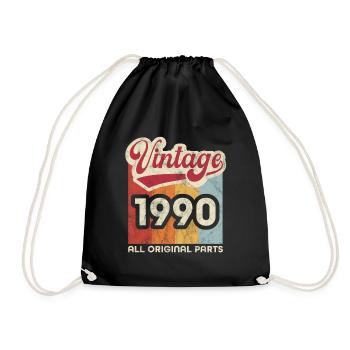 Millésime 1990 - Sac de sport léger - noir - Devant