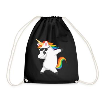 Dabbing Einhorn Dab Licorne - Sac de sport léger - noir - Devant