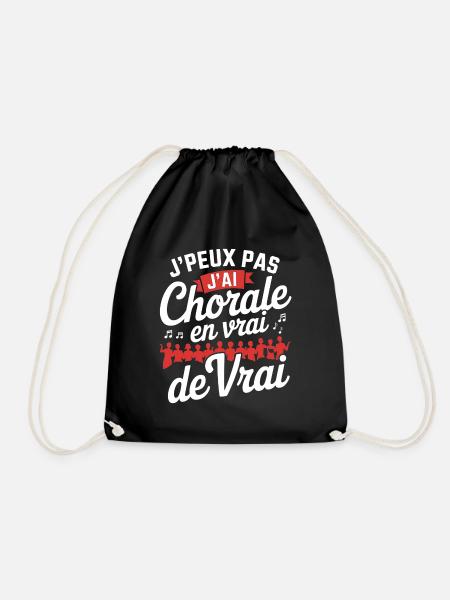 I can't I have Chorale En vrie de vrai - Turnbeutel - Schwarz