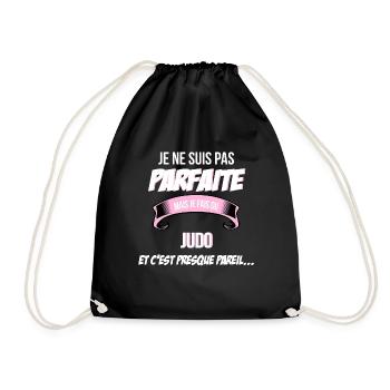 Judo cadeau humour - Sac de sport léger - noir - Devant