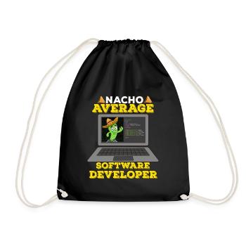 Cinco De Mayo Software Developer - Drawstring Bag - black - Front