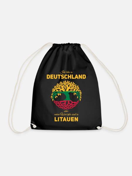 Litauische Wurzeln - Turnbeutel - Schwarz